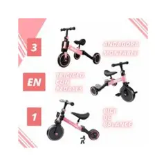 GENERICO - TRICICLO CON CACHOS PARA NIÑOS COLORES