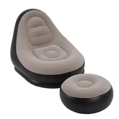 GENERICO - Silla Inflable Con Posapies Beige