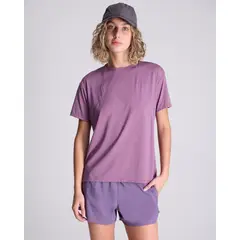 ATMOS - Camiseta Para Mujer Manga Corta Cuello Redondo Color Morado Marca #31090179