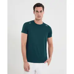 ATMOS - Camiseta Deportiva Texturizada Para Hombre Verde