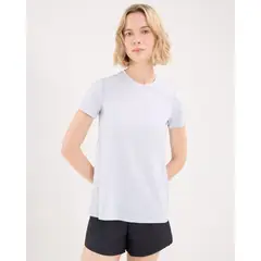 ATMOS - Camiseta Deportiva Manga Corta Para Mujer Azul