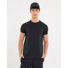 ATMOS - Camiseta Para Hombre Manga Corta Cuello Redondo Color Negro Marca #32090211