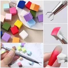 GENERICO - Kit De 100 Esponjas Difuminado Para Arte De Uñas Manicure