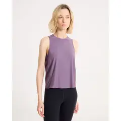 ATMOS - Camiseta Para Mujer Manga Sisa Cuello Redondo Color Morado Marca #31090244