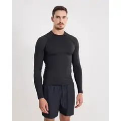 ATMOS - Camiseta Para Hombre Manga Larga Cuello Redondo Color Negro Marca #32090264