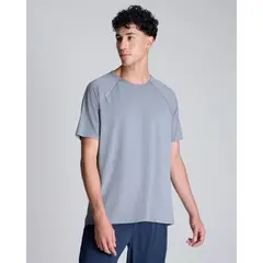 ATMOS - Camiseta Deportiva Manga Ranglán Con Reflectivos Para Hombre Gris