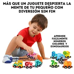 GENERICO - Tren magnético de madera para niños