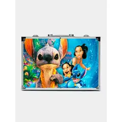 SHUNGA - Set De Arte Infantil En Maletín Metálico Rígido Con Artículos De Dibujo Pintura Y Manualidades