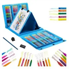 GENERICO - Set De Arte Para Niños x 208 Piezas Azul