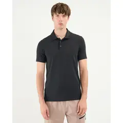 ATMOS - Polo Para Hombre Cuello Maquina Con Bolsillo Color Negro Marca #32110005
