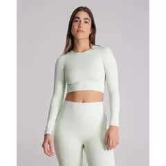 ATMOS - Camiseta Para Mujer Manga Larga Color Verde Marca #31090108