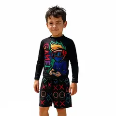 1AMIGO - Traje de baño Infantil Buzo y Pantaloneta - Videojuegos