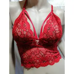 VIA7 - Blusa Transparente de Malla - Cuello Alto si incluye top