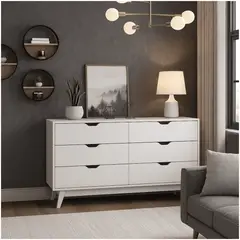 MUEBLES 2020 - Cómoda Dakar Blanco en MDP