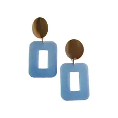 BY CAMI - Aretes Outline en Resina Pigmentada y Baño de Oro Dorado By Cami®