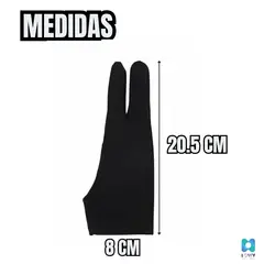 GENERICO - Guante De Dibujo Digital Lapiz Tablet iPad Dos Dedos Dibujar