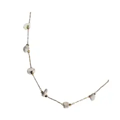 BY CAMI - Collar Cuarzo Gold en Piedra Natural y Baño de Oro Dorado By Cami®
