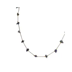 BY CAMI - Collar Cuarzo Gold en Piedra Natural y Baño de Oro Dorado By Cami®