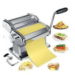 GENERAL - Máquina Inoxidable Para Hacer Pasta 3 En 1 Ambiente Gourmet Gris