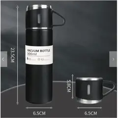 GENERICO - Termo Para Cafe Aromática Caliente Y Frio + 3 Tazas Elegante