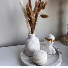 DECORACIONES ALE Y GABI - Centro de Mesa Decorativo adornos Jarron Flores Luxuri 5 piezas