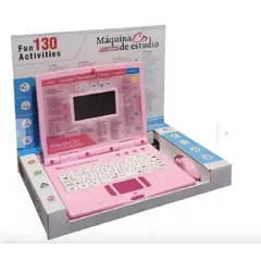 GENERICO - Computador Didactico Niñas Juguete 130 Funciones Rosado