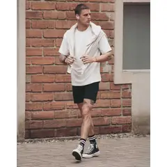 ATMOS - Short Deportivo Largo Para Hombre Negro