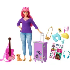 BARBIE - Dreamhouse Adventures Muñeca y Accesorios Set de Viaje