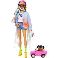 BARBIE - Extra Muñeca con Accesorios y Mascota Modelo