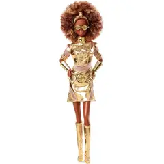 BARBIE - Muñeca Collector Star Wars C-3PO con accesorios y base