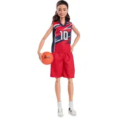 BARBIE - Muñeca Signature Sue Bird con uniforme y accesorio de baloncesto