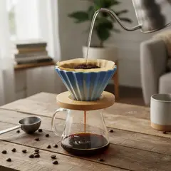 BIGCENTER - Flower Dripper Cerámico Método De Extracción De Café