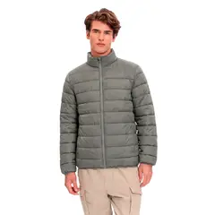 TOTTO - Chaqueta Acolchada Cuello Alto Coloro Gris Para Hombre