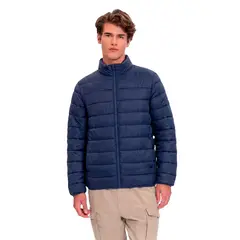 TOTTO - Chaqueta Acolchada Cuello Alto Coloro Azul Para Hombre