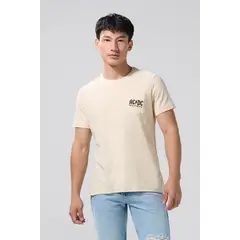 KOAJ - Camiseta manga corta con estampado en bolsillo para ho Hombre