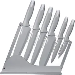 CUISINART - Set de cuchillos 7 pzas cerámica soporte acrílico