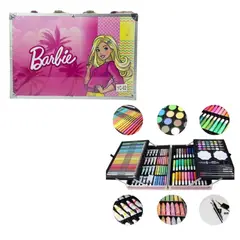 SHUNGA - Set De Arte Infantil En Maletín Metálico Rígido Con Artículos De Dibujo Pintura Y Manualidades