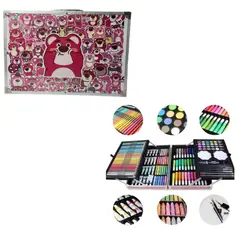 SHUNGA - Set De Arte Infantil En Maletín Metálico Rígido Con Artículos De Dibujo Pintura Y Manualidades