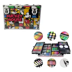 SHUNGA - Set De Arte Infantil En Maletín Metálico Rígido Con Artículos De Dibujo Pintura Y Manualidades