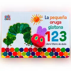 BEASCOA - La Pequeña Oruga Glotona 1 2 3. Libro Títere De Dedo