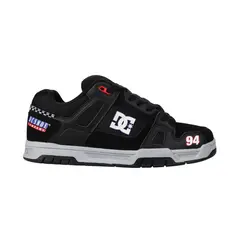 DC SHOES - Tenis Stag hombre color negro con gris