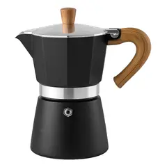 BIGCENTER - Cafetera Italiana Moka 6 Tazas Premium 300 Ml Café