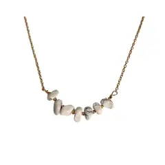 BY CAMI - Collar Piedras Naturales en Baño de Oro Dorado By Cami®