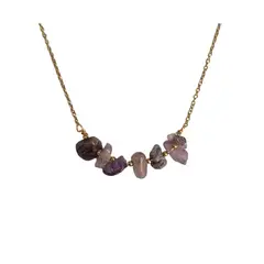BY CAMI - Collar Piedras Naturales en Baño de Oro Dorado By Cami®