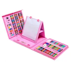 GENERICO - Set De Arte Niños Maleta 208 Piezas Crayon Plumones Colores