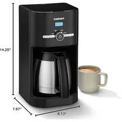 CUISINART - Cafetera 10 Tazas Térmica Programable DCC-1170BKN
