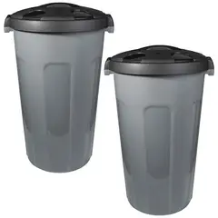 ENERGY PLUS - Set x2 Caneca Hermética 70 Litros Tapa Click Resistente