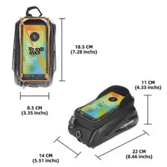 GENERICO - Bolso Lateral para Bicicleta con Carcasa Rígida