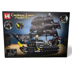 GENERICO - Set de Bloques Construcción Grande: Barco Pirata Leyenda - 678 Piezas + Figuras