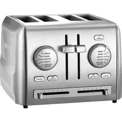CUISINART - Tostadora 4 rebanadas selectores personalizables CPT-640P1